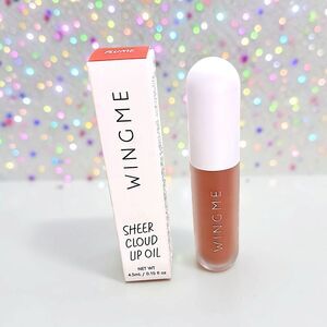 WINGME COSMETICS Sheer Cloud Lip Oil Full Size 4.5 ml  0.15 fl oz in Plume NIB